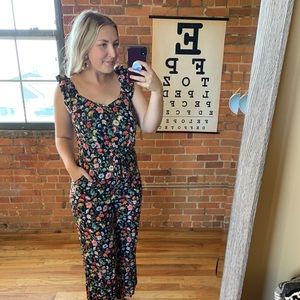 Loft Floral Jumpsuit